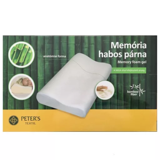 Memóriahabos anatómiai párna bambuszos huzatban