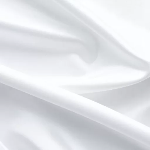 Snow White satin 100% cotton flat sheet 180 x 240