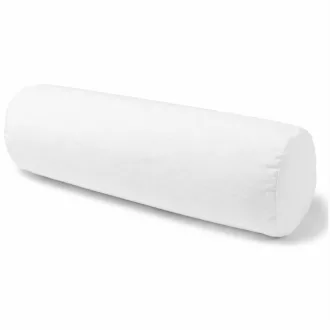 Hengerpárna huzat 15Ø x 40 cm méretben hófehér vászon