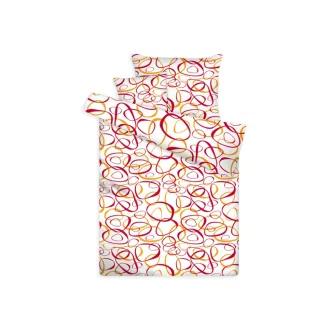 Pamut vászon 3 részes ágynemű garnitúra - karikás